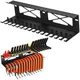 Shimeyao Clamps Rack Organizer Wall Mount Spring C Clamps Holder Tool Storage 16.7 x 4.5 x 3 Inches for Small Tools Garage Shed Pegboard Workshop Home