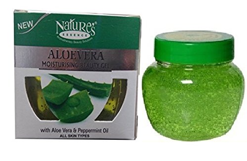 Nature's Essence Alovera Moisturising Beauty Gel with Aloe-Vera and Peppermint Oil (5.25 Oz)