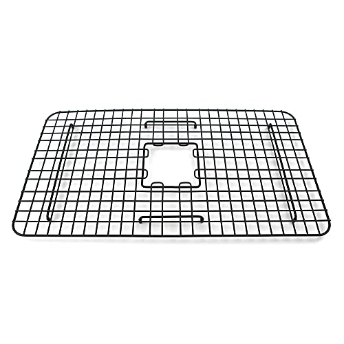 Image of SinkSense Wren 27" x 15" Kitchen Sink Bottom Grid, Matte Black