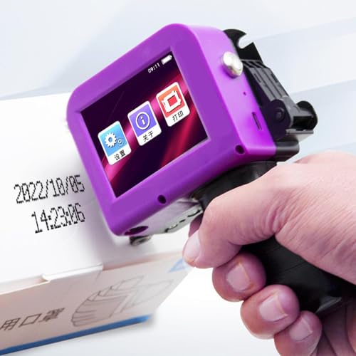Impressora a Jato de Tinta Portátil, Mini Máquina de Codificação a Jato de Tinta Inteligente para Código de Barras QRCode Data de Produção Hora Logotipo Número do Lote (Plugue - Imagem 2