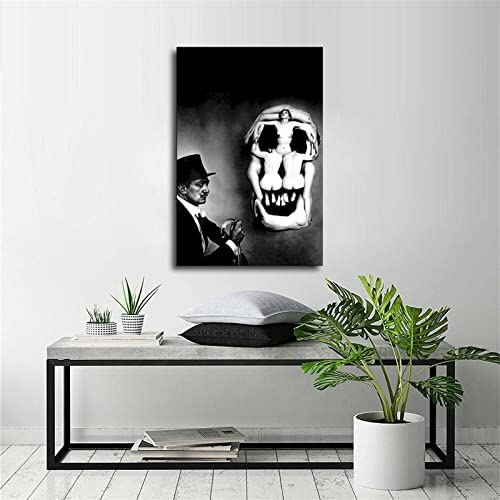Hhgaoart Salvador Dali Surrealist Poster Women Forming Skull Poster Decorative Painting Prints On Canvas Modern Wall Art Picture For Bedroom Living Room Home Decor (No Frame,12X18 Inch) #TOP7