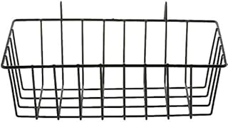 Panier à grillades SHANGHh avec crochets en fer - Support mural - Convient pour les pots de fleurs, les balcons, les plantes, les bibliothèques, les salles de bains - Noir