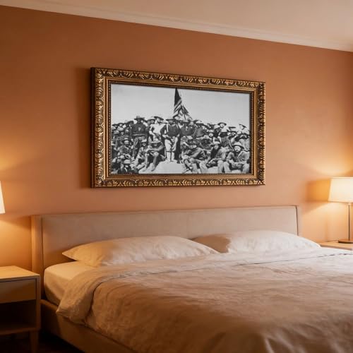 Décoration murale bureau Colonel Roosevelt Rough Riders toile