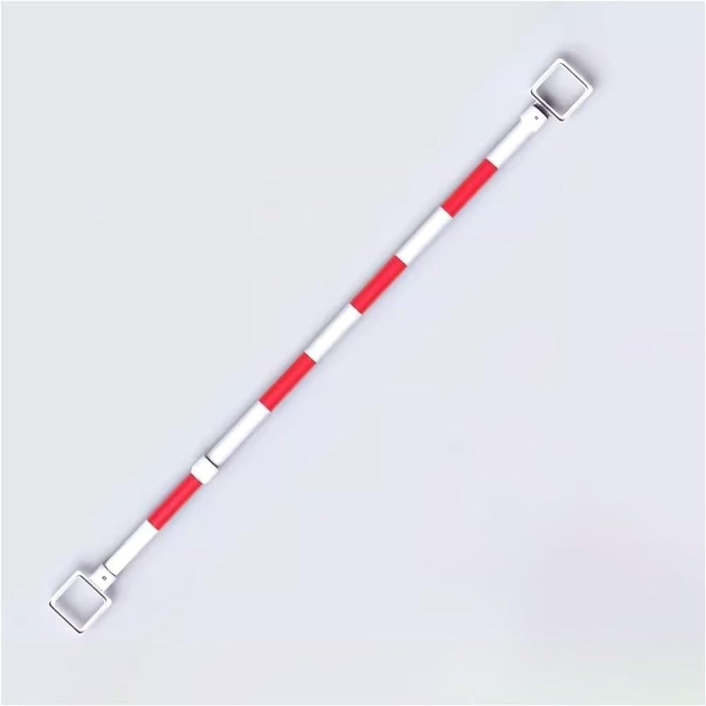 IUokLU 10 Pcs Telescopic Traffic Cone Bars - Red & White Retractable Barricade Poles for Crowd Control & Traffic Management, Durable Connecting Poles for Safety