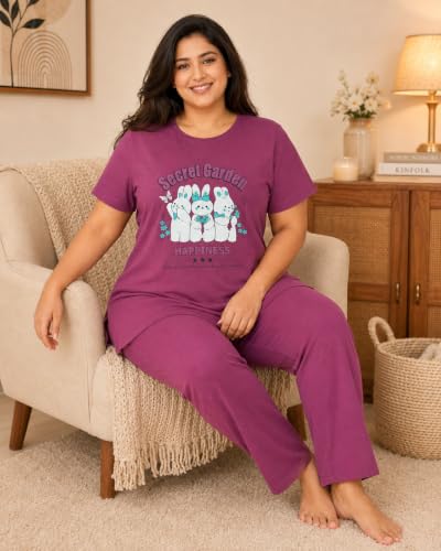 Image of In Love Women's Plus Size Longline T-Shirt with Side Pocket, 3 /4 Sleeve, Crew Neck