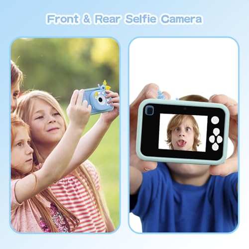 Kids Camera with Tripod - 1080P 48MP Digital Toy for Ages 3-10