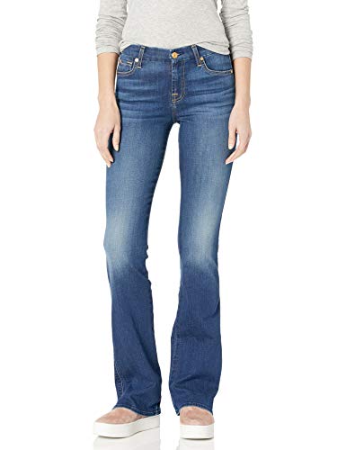 7 For All Mankind Womens Bootcut Jeans, Duchess, 28
