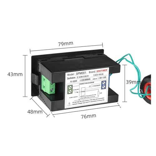 Affichage électrique triphasé pour éviter les surcharges de courant 100A - 3