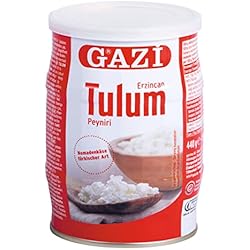 Gazi Tulum Queso nómada - 1 barril de 440 g - queso de vaca tipo turco Erzican Peyniri con 45% de grasa i.Tr., fabricado y conservado con sal, fabricación tradicional, para hornear y espolvorear