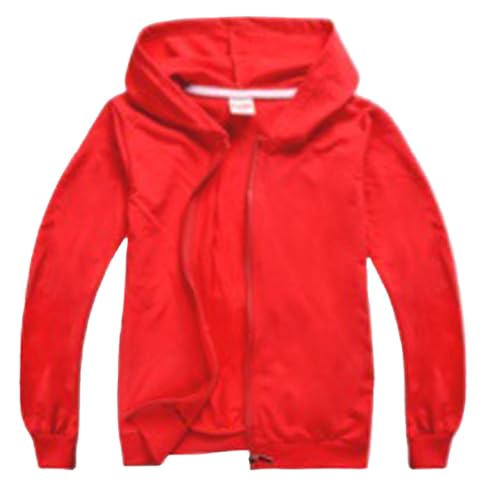 Big Girls Boys Jacket Kids Long Sleeve Lapel Solid Jacket Zipper Hooded Windproof Coats Outwear for 3-9 Years