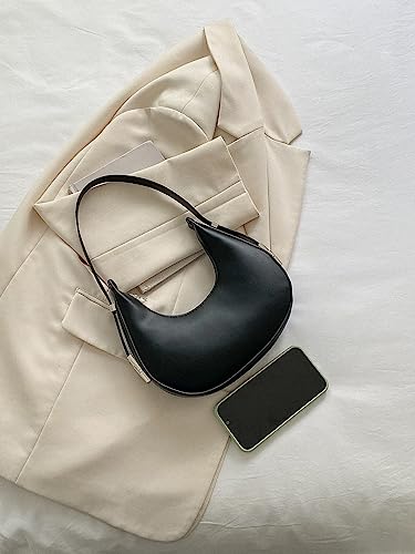 Verdusa Women's Hobo Crescent Shoulder Bag Vintage Adjustable Strap Underarm Purse3