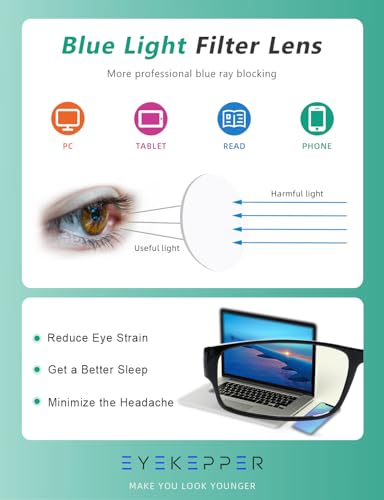 Image of Eyekepper 4-pack Reading Glasses Blue Light Blocking for Women +0.5