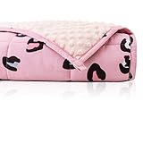 加重ブランケット ウェイトブランケット 2枚合わせ 子供用 2.3kg 重力布団 加重毛布 重いブランケット 安眠 リラックス フランネル パイル シープ調 ふわふわ マイクロファイバー あったか毛布 両面使える 柔らかい 丸洗い（ピンク 90×120cm)