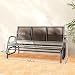 Outsunny Schaukelstuhl 2-Sitzer Gartenbank 147 x 70 x 85 cm Dunkelgrau
