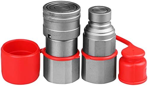 1/2" Skid Steer Bobcat Flat Face Hydraulic Coupler Dust Cap And Plug Ceker Rubber A 515928