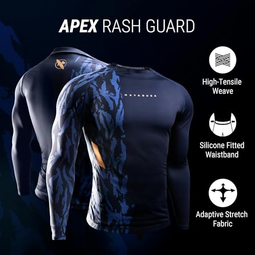 Hayabusa Apex Rash Guard for Men Long Sleeve2