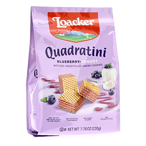 Image of Quadratini Blueberry Yogurt Bite Size Wafers by Loacker