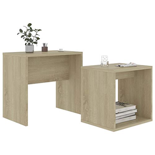 Table d'appoint pour bureau en bois Sonoma compacte lot de 2 - 5