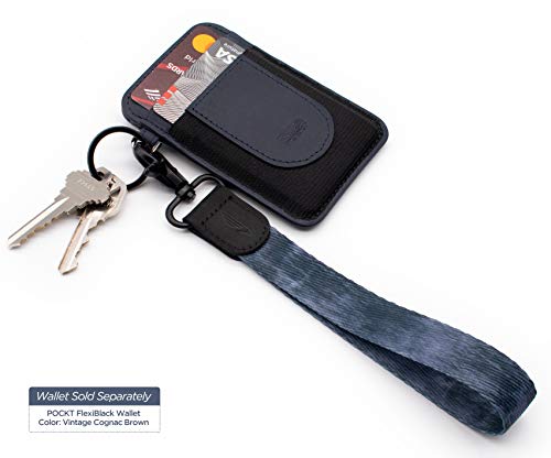 Image of POCKT Keychain Wristlet for Women and Men, Cute Wrist Lanyard for Keys, Short Key Chain Strap for Car Keys, Wallet, ID Badge & Phone | Mist