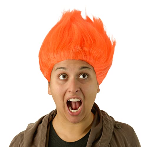 City Costume Wigs Troll Wig (Orange)