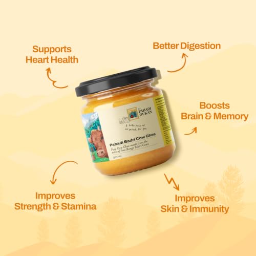 Image of My Pahadi Dukan A2 Badri Cow Ghee 1kg | Traditional Bilona Method | Free-Range Himalayan Cows Uttarakhand | Certified Glyphosate-Free ghee | Supports Digestion & Nutrient Absorption