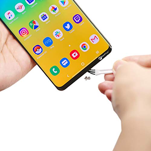PortPlugs USB C Dust Plugs (5 Pairs) - Compatible Samsung s10, s9, s8 Note, Pixel, One Plus, Any Type C Port - Includes Headphone Jack Plugs, SIM Tool (Black)