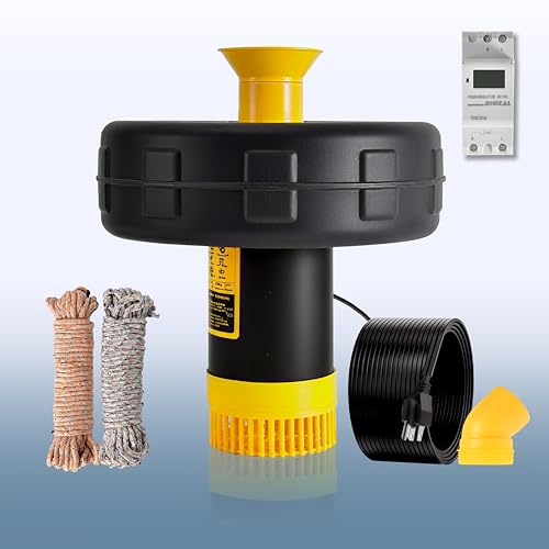 YANASO Pond Fountain Aerator Pump with Timer, 50ft Power Cord, 2 Spray Patterns, Energy-Efficient...