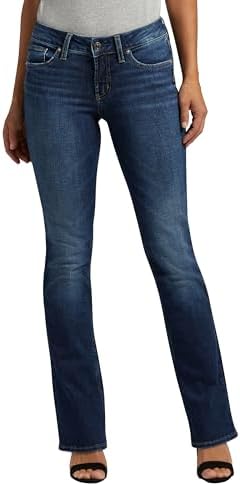 Silver Jeans Co. Suki Mid Rise Curvy Fit Slim Bootcut Jeans
