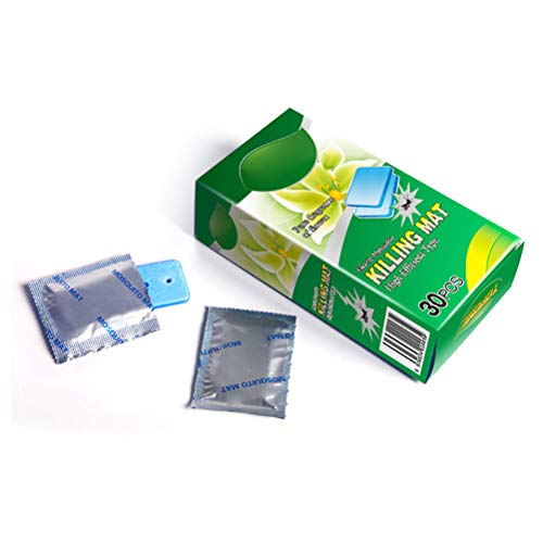 Merkts Tableta repelente de mosquitos, 30 tabletas de repuesto, tabletas repelentes de mosquitos, adecuadas para todo tipo de enchufes, bobina repelente de mosquitos eléctrica, tabletas repelentes de