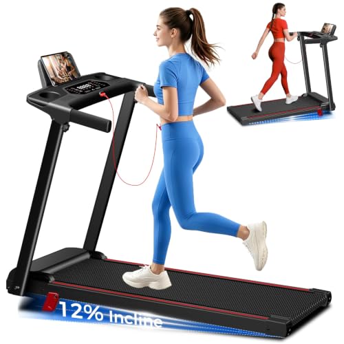 Image of Treadmills for Home with Incline Walking Pad Treadmill with Handle Bar