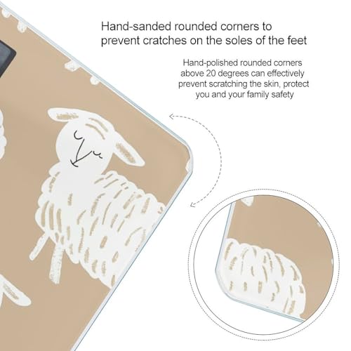 Báscula digital Doodle Style Sheep para baño miniatura 4