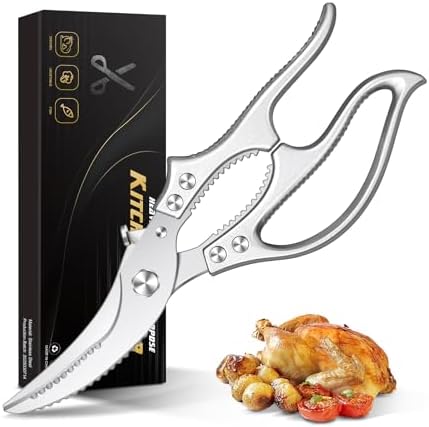 Poultry Shears – Heavy Duty Kitchen Shears & Multipurpose Kitchen...