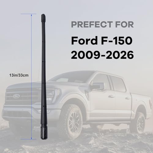 Image of Antennas for Ford F150 (2009-2026) 7 Inch Rubber Antenna Replacement Car Wash-Proof Radio Antenna Truck Short Antenna Ford F150 Accessories Carbon Fiber