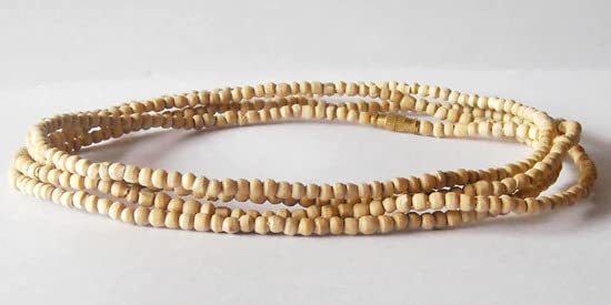 Image of ISKCON VRINDAVAN Original Tulsi Kanthi Mala - Unisex Adult Jaap Chanting Mala from Vrindavan Dham