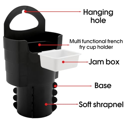 Portavasos para auto con soporte multi-compartimento miniatura 2