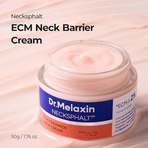 Dr.Melaxin Necksphalt Firming Cream with ECM-5 20,000ppm, Firming & Lifting Neck Cream for Wrinkles & Sagging Skin, Ceramide & Collagen for Elasticity & Radiant Glow, 1.76 fl.oz - Image 3