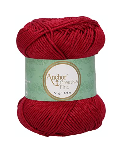ANCHOR Creativa Fino, Thickness: 4, Packaging: 50G, Running Length: 125M 192 Crochet Threads, Joy