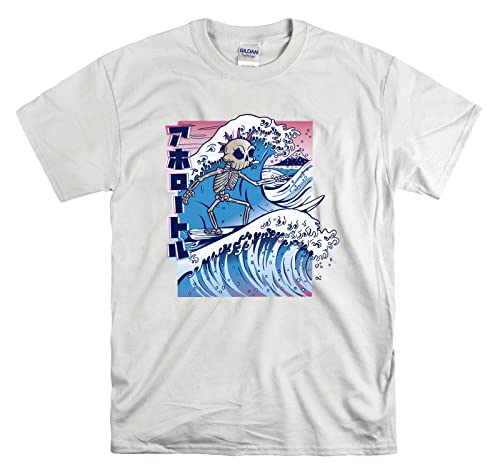 T-shirt surf skull pour vos sorties plage et sessions chill en été blanc M