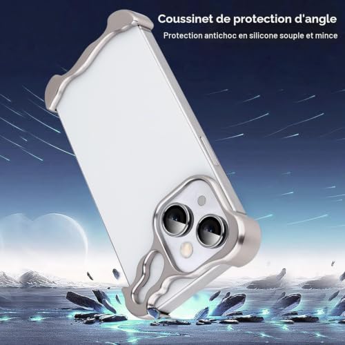 Coque iPhone 15 Plus aluminium rigide évite rayure et casse - 6