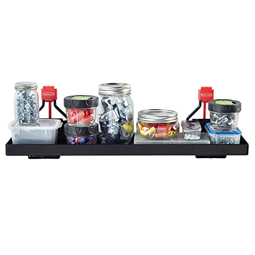 Rubbermaid Metal Shed Shelf & 50Lb Capacity 34” Storage Shed Tool Rack (2-Pack) #TOP3