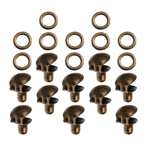 VALICLUD Kit de Reparación 10 Hebillas para Cordones de Botas y Ganchos Metálicos, Ideales para Calzado Outdoor y Bricolaje