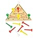 Rhode Island Novelty, Wooden Triangle I.Q. Test Solitaire Peg Game