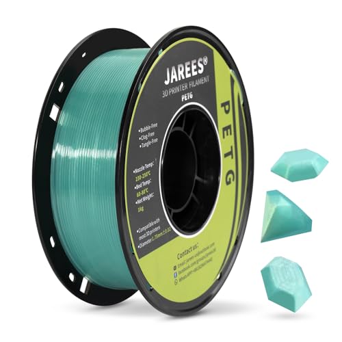 Filament PETG 1.75mm vert jade transparent haute brillance cristal 3D