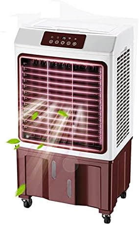 Portable Air Conditioners Tower Fan With 35L Capacity Water Tank Include Ice Crystal Boxes Oscillating With Remote Control 3 Speed Setting And 10-Hour Timer With Wheels Pedestal Fan 22.8 Inches Height