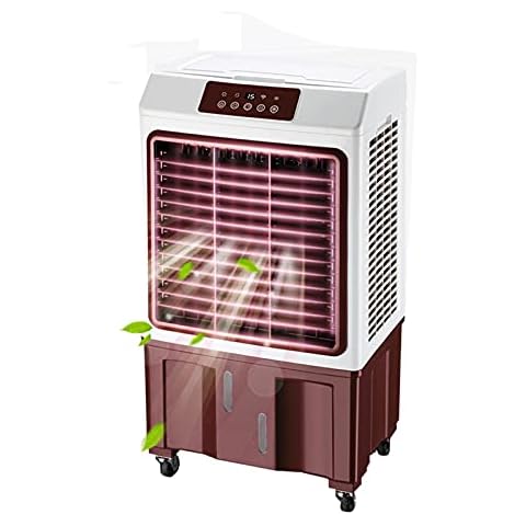 Tower Fan With 35L Capacity Water Tank Include Ice Crystal Boxes Oscillating Cover