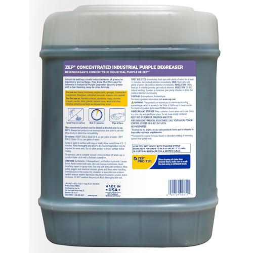 Zep ZU08565G Industrial Purple Cleaner And Degreaser Concentrate thumb #7