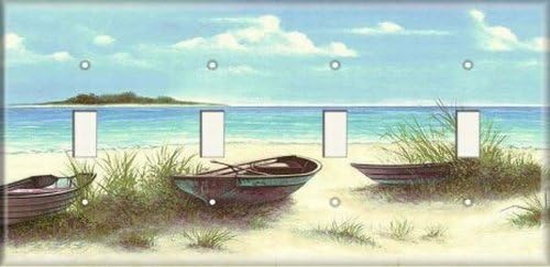 Four Switch Plate - Here On Gilligan's Isle