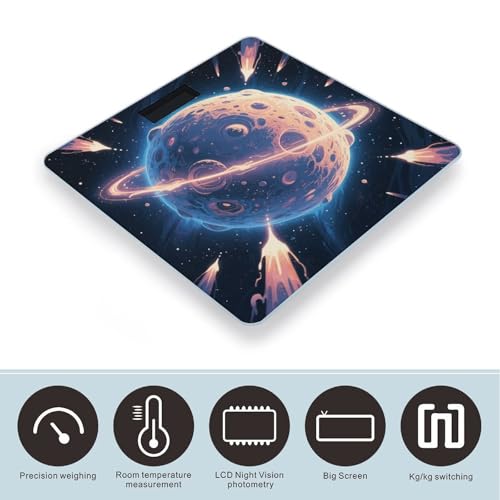 Báscula digital de baño Mysterious Planet 400 lb miniatura 3
