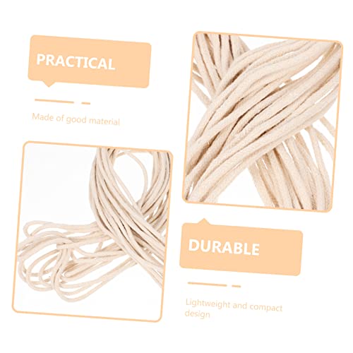 2 rollos de mecha de algodón trenzada para lámparas de aceite miniatura 4