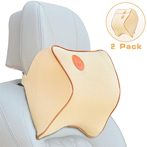 FLY OCEAN 2 PACK Car Seat Neck Pillow-Headrest Cushion Pillow for Neck Cervical